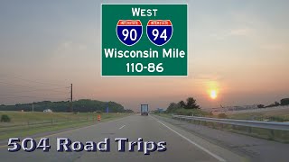 Road Trip #717 - I-90/94 West - Wisconsin Mile 110-86 - Wisconsin Dells