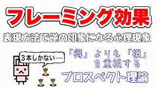 【フレーミング効果】どこを強調するかによって与える印象を変え、意思決定に影響を及ぼす心理現象とは⁉︎