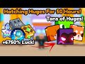 Hatching BEST EGG With 6750% Luck For 50 Hours To Get Huges To Give Them Away In Pet Simulator 99!!