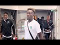 Super Eagles land in Nigeria after 1st leg vs Ghana Black Galaxies (CHAN Qualifiers 2022)