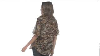 BCBGMAXAZRIA - Printed S/S Button Front Blouse SKU:#8050660