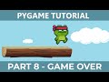 PyGame Endless Vertical Platformer Beginner Tutorial in Python - PART 8 | Game Over & Reset