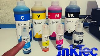 ✅ Kit de 4 LITROS de Tinta MARCA InkTec para recargar Impresoras EPSON en Plaza de la Tecnología