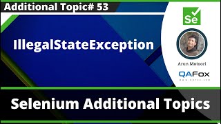 IllegalStateException - Selenium Exception Type