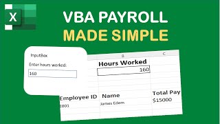 Excel VBA Variables, Data Types, and InputBox Tutorial | Payroll Macro for Beginners