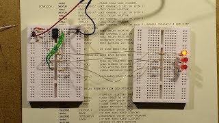 Experimental 3/5 core DMX cable tester.  (Including PIC software.)