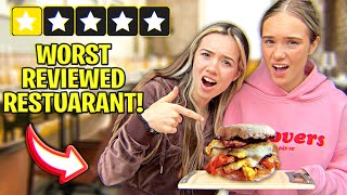 EATING at the WORST REVIEWED RESTAURANT in our CITY! 🤢