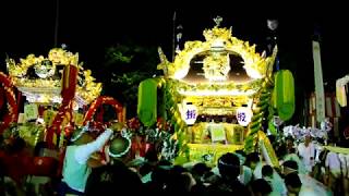 ★甲八幡2018年15　７台練りから帰路へ　鍛治内　甲八幡神社秋祭