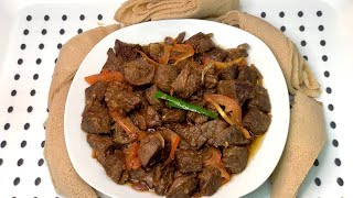 Lamb Tebsi (ቀሊል ኣሰራርሓ ደረቅ ጥብሲ)