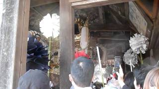 平成22年　荒川神社秋季例大祭本宮　町坪　拝殿練り