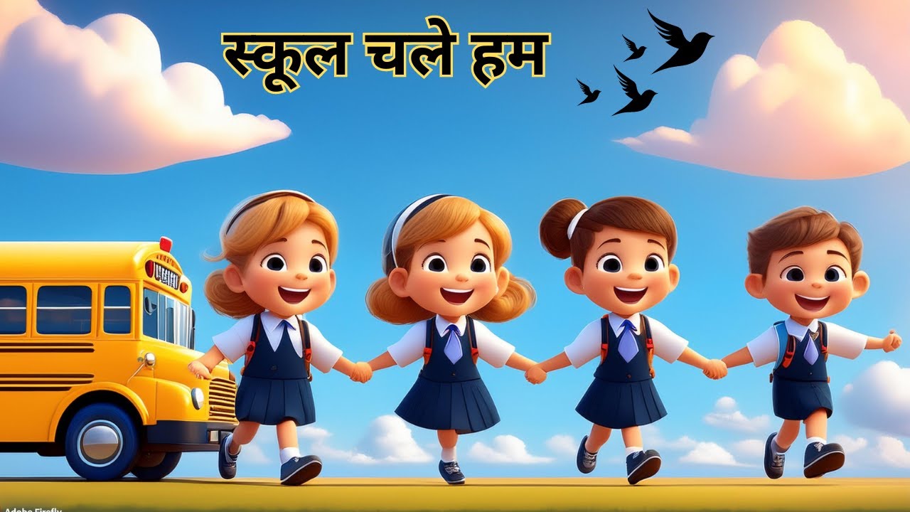 School Chale Hum स क ल चल हम Hindi Rhymes For Kids Youtube