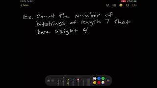 Counting Bitstrings Example 1
