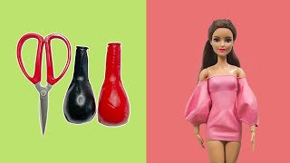 Making Doll Clothes With Balloons #33 | DIY Fashion Dress For Barbies No Sew No glue