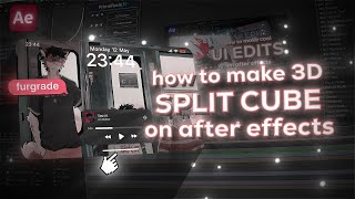 3D Split Cube Transition - After Effects