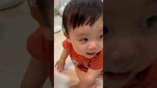 突然舌打ちを覚えた赤ちゃん/Baby learns to click his tongue #shorts #生後9ヶ月