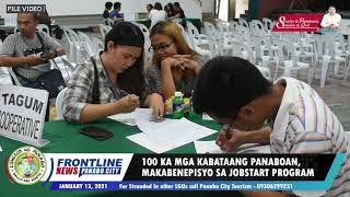 100 KA MGA KABATAANG PANABOAN, MAKABENEPISYO SA JOBSTART PROGRAM