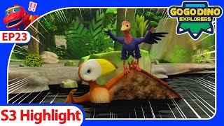 Archaeopteryx Flying High【GOGODINO Dinosaur Adventure】E23 | T-Rex | Kids Cartoon | Toys | Robot