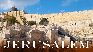 JERUSALEM, Walk along the SOUTHERN WALL of the OLD CITY