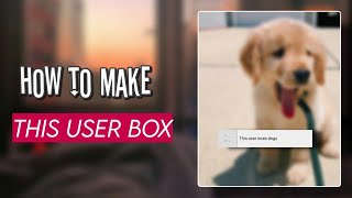 How to make this user box ✈️ #userbox#thisuserbox#tutorial