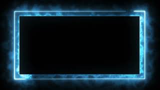 Glowing frame black screen | Neon light border | Frame template video background