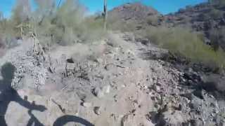 The Smooth MBAA Estrella Mtn Bike race course Pre-Ride w/body slam