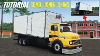 CÓMO COLOCAR SKIN EN GLOBAL TRUCK ONLINE FÁCIL y RÁPIDO ✅