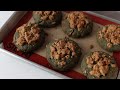 mugwort cookies with injeolmi crumble 인절미 크럼블 쑥쿠키 만드는 법