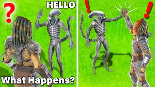 What Happens if Boss Alien Meets Boss Predator in Fortnite