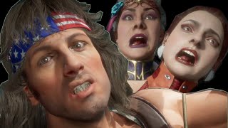 Who Roasts & Teases Rambo the Best? ( Relationship Banter Intro Dialogues ) MK 11