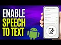 How to Activate Voice to Text on Android | Speech to Text in Android [Full Guide]