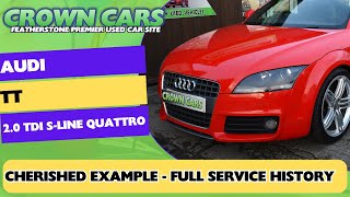 AUDI TT 2 0L TDI QUATTRO S LINE 3d @ CROWN CARS