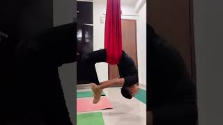 #dhanurasana #aerial yoga