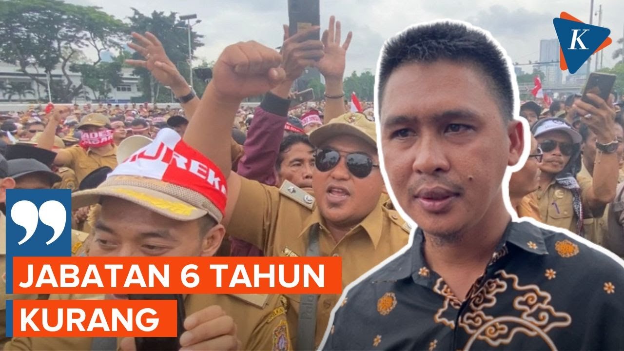 Gelar Demo Di Depan DPR, Kades Minta Masa Jabatan Jadi 9 Tahun - YouTube