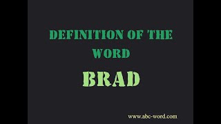 Definition of the word \