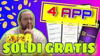 LE MIGLIORI 4 APP SOLDI GRATIS 2024 🎁 BONUS DI BENVENUTO