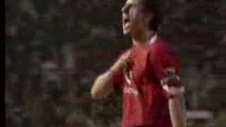 Man Utd Liverpool Gary Neville Classic Celebration.