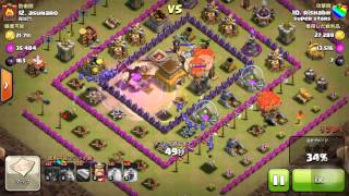 クラクラ 2015/3/9 対戦相手 バルガゴ TH8 vs TH8