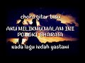 chord mudah AKU MILIKMU MALAM INI - PONGKI BHARATA | tanpa suara | nada lagu cover indah yastami