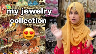 My jewellery collection|itni ziyada jewellery 😲|zainab fatima vlogs #jewellery #viralvideo