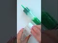 making green squishies balls using double sided silicone tape