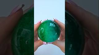 Making Green  SQUISHIES balls using double-sided silicone tape