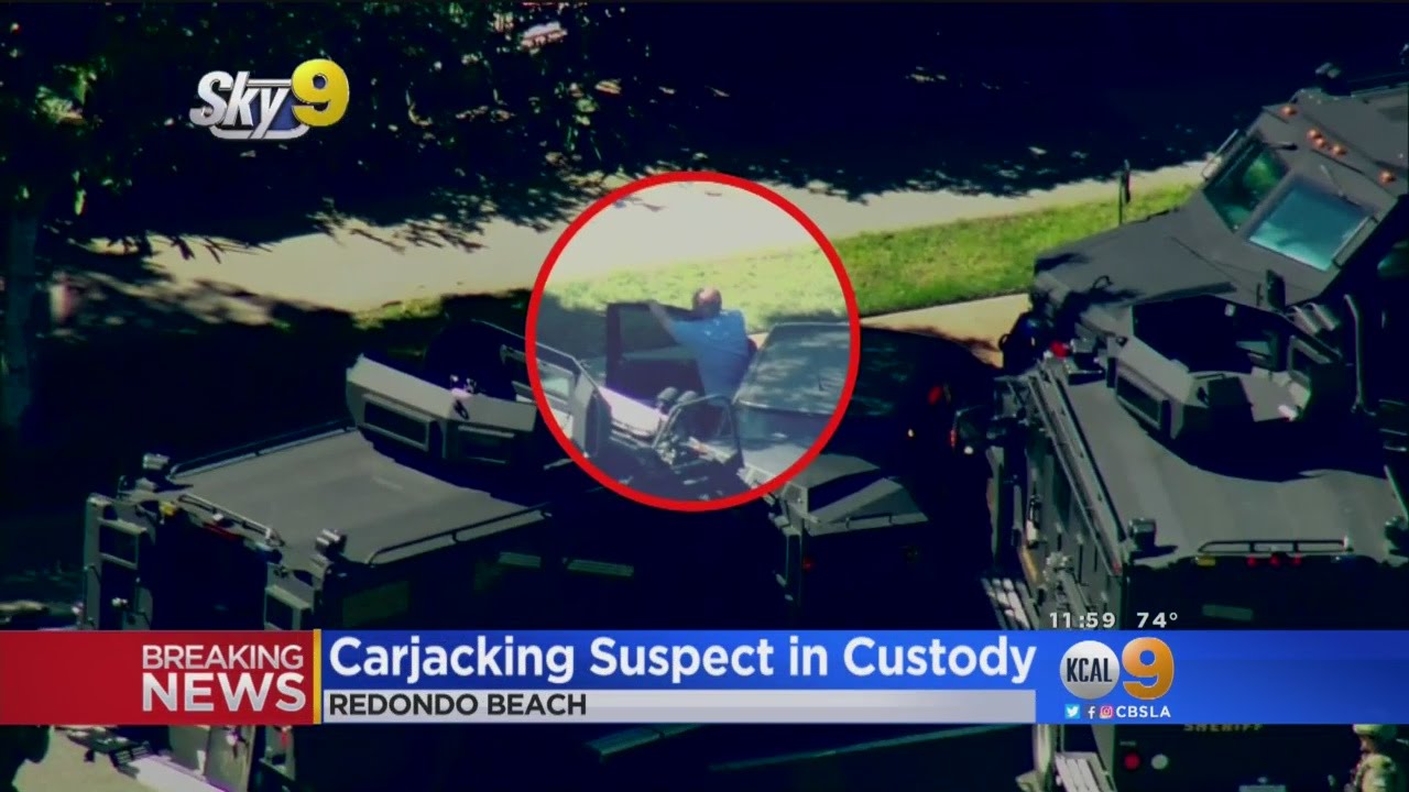 Carjacking Suspect In Custody Following Standoff, Wild Chase - YouTube