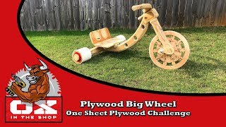 Plywood Big Wheel | One Sheet Plywood Challenge