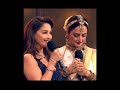 Madhuri Dixit and Rekha Sharing Stage