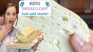 Keto Just Add Water BREAD LOAF! Gluten free Low carb & Sugar free BREAD