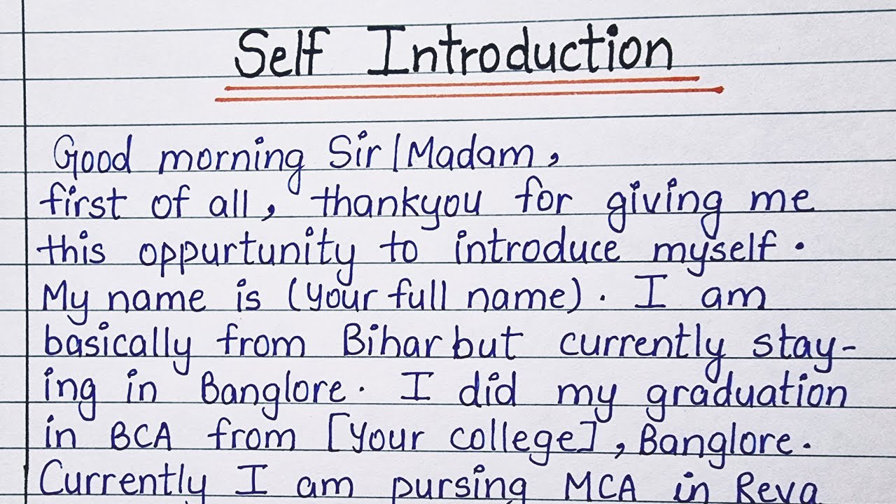 How To Introduce Yourself In English In Interview Self Introduction How To Introduce Yourself In English In Interview Self Introduction