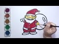 【how to draw santa claus .】 easy drawing for kids.