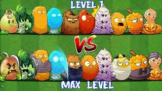 All NUT & DEF Plants Level 1 vs Max Level - Who Will Win? - Pvz 2 Tournament Plant vs Plant