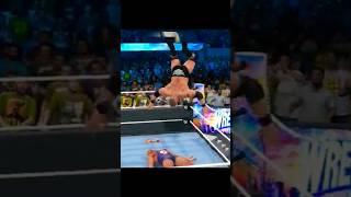 Brock Lesnar Give Shooting Star Press To Kurt Angle From Top Rope In WWE 2K23 #shorts #brocklesnar