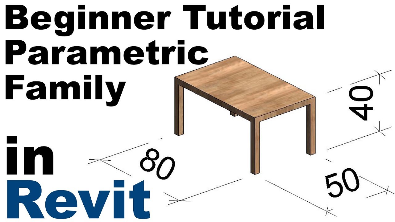 Revit Beginner Tutorial - Parametric Family - YouTube